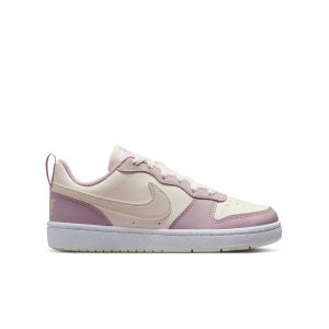 Nike Court Borough Low Recraft - Blanc Cass&eacute;/Light Orewood Brown/Rose Enfant, pointure 37&frac12; - ['Blanc'] - Taille 37&frac12;
