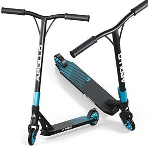 Apollo Trottinette freestyle Geneis Pro X – scooter robuste pour enfants avec roulements ABEC 9 – Turquoise