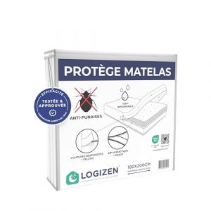 Housse Matelas Int&eacute;grale Housse Matelas 180x200 Anti-Punaises Imperm&eacute;able Oeko-TEX