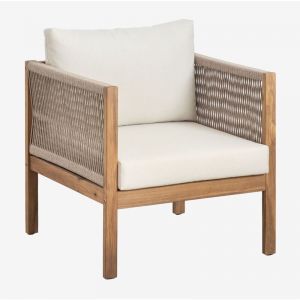 Fauteuil de jardin en bois d'acacia Branson SKLUM Brun Acacia