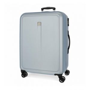 Roll road Cambodge Valise Moyenne Beige 48 x 68 x 27 cm Rigide ABS Fermeture à Combinaison latérale 72 l 3,8 kg 4 Roues Doubles