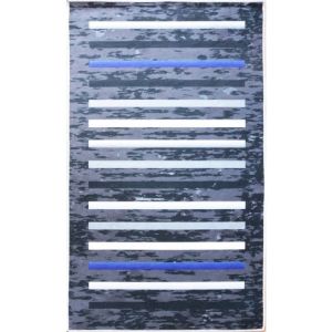 Mani Textile - Tapis Rayures Noir Dimensions - 200x290
