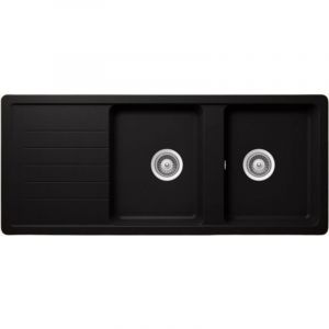 Schock Vier granit noir toledo 2 bacs 1 &eacute;gouttoir