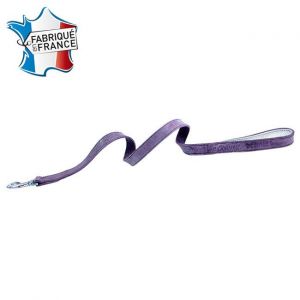 Martin Sellier Laisse cuir Dakota largeur 25cm et longueur 100cm parme