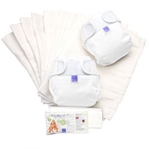 Image de Bambino Mio 2 couches réutilisables Miosoft pour bébé taille 2 - Blanc