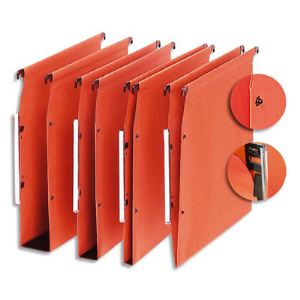 Image de 5 étoiles ETL-915331 - Boîte de 25 dossiers suspendus Organex pour armoire kraft (fond 30 mm)