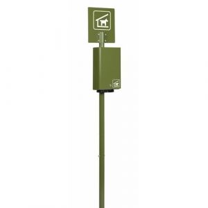 Image de Rossignol Borne de propreté canine 2 rouleaux Hygeca Vert olive,