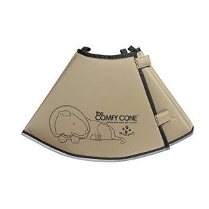 All Four Paws Collier animaux de compagnie Comfy Cone M Long 30cm Brun