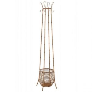 Prix Porte Manteaux en Rotin Corbeille 168cm Naturel