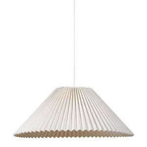 Ostaria Suspension métal et lin Aurélia beige D52 - Beige