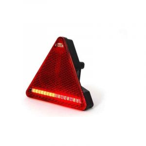 Feu arrière gauche triangulaire à LED 6 fonctions avec antibrouillard pour remorque