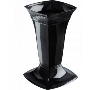 KADAX Vase funéraire avec socle, vase de cimetière en plastique, vase à fleurs pour pierre tombale, décoration funéraire, vase funéraire, vase sur pied pour la tombe