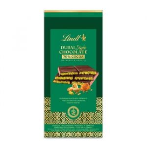 Lindt Tablette DUBAI STYLE CHOCOLATE - Noir 70% Pistache Kadaif, 145g