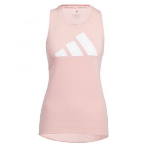 Adidas T-shirt Sans Manches 3 Bar Logo S Wonder Mauve / White