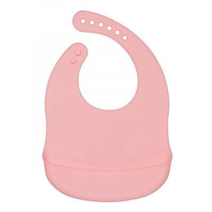 Bavoir Bébé - L 30 × l 20 × H 3 cm - Rose