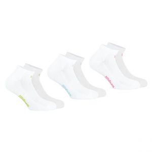 Wilson Lot de 3 paires de chaussettes basses femme Essentiel blanc