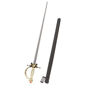Sabre républicaine Manc doré en Plastique Adulte 66 cm