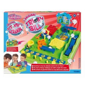 Tomy Jeu Tricky Bille L'original Avec Chrono - Circuit De Billes, Parcours D'obstacles - Labyrinthe - Action Et Adresse - Set Jeu Enfant Et Carte