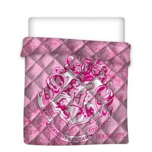 Image de Aymax Harry Potter Couette Imprimée Réversible Poudlard Rose 240x220 cm pour Lit double