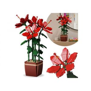 Blocs de construction Rhododendron indien COMPATIBLE AVEC LEGO FLEURS en pot KIT DE BRICOLAGE 617 pi&egrave;ces 6+