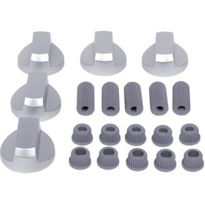 KIT DE 5 BOUTONS CHROMES UNIVERSELS