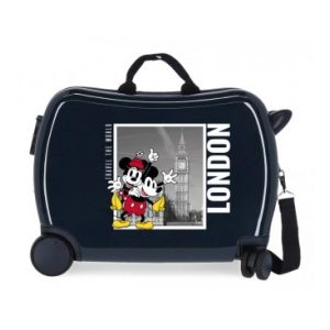 Image de Disney Mickey et Minnie Travel the World London Bleu Valise enfant 50x39x20 cm ABS rigide Fermeture latérale à combinaison 34L 1,8 kg 4 roues bagage à main