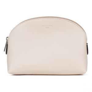 Hexagona Trousse à Maquillage - pour Femme - Collection Confort - Ivoire - en Cuir de Vachette grainé