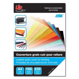 Uprint UP OFFICE Couvertures Grain Cuir blanc pack de 100