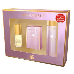 Image de Gloria Vanderbilt Coffret Vanderbilt pour femme : Eau de toilette, vaporisateur de sac et déodorant