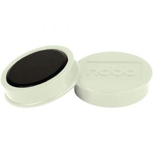 Nobo Jeu d'Aimants pour Tableau Blanc Magnétique, 38mm, Lot de 10, Blanc, 1915308