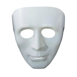 Ruedelafete Masque adulte rigidevisage blanc