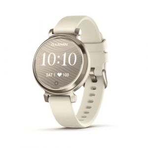 Image de Garmin Lily 2, Cream Gold bracelet silicone blanc coco