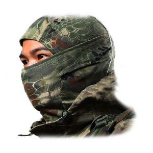 Cagoule camouflage en coton * aille : unique adulte * Matière : coton * Couleur: camouflage * Séchage rapide, tissu respirant