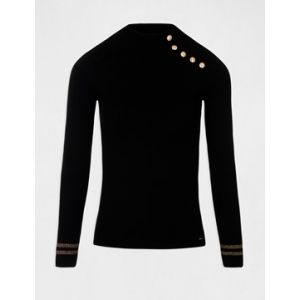 Morgan Pull manches longues 5 boutons Noir