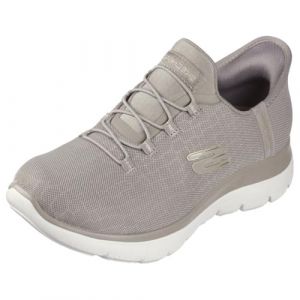Skechers Femme Summits Classy Night Basket, Taupe, 37 EU