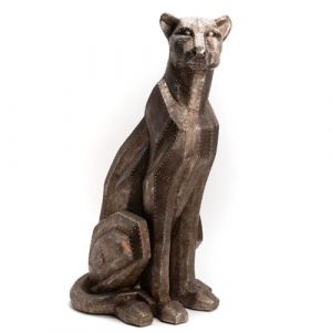 Amadeus Statue : Panthère Savane 80 cm - Marron - Résine