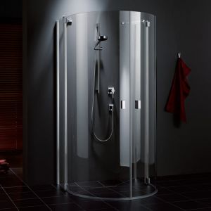 Kermi Raya Porte battante, avec &eacute;l&eacute;ment fixe, RAZ20090201PK, RAZ20