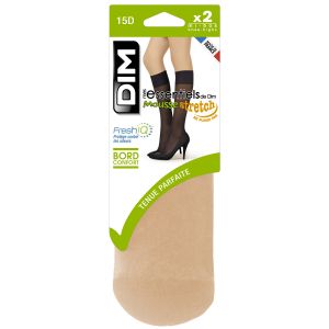 DIM Mi-bas Mousse Stretch Noir 15d T35/41 - Les 2 Paires De Mi-bas