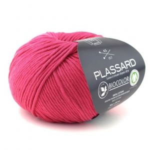 Coton à tricoter biologique BIOCOLOR - Plassard 34 Rose - 34 Rose