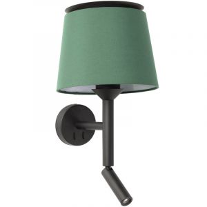 Faro SAVOY - Lampe de lecture Applique Murale Noir, Vert, E27