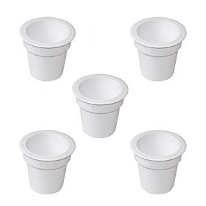 Image de Emuca Accessoire porte-objets Pot, Plastique blanc, Plastique - talla