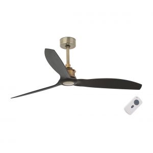 Faro 33417 - Ventilateur de plafond JUST FAN noir/or