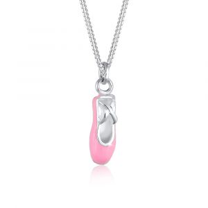 Elli Collier Enfant Pendentif Ballerine Délicate en Argent Sterling 925