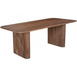 JEAN XL - Table à manger en bois de manguier brun clair 200 cm