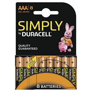 Duracell Pile Alcaline - AAA x 8 - Simply (LR03)