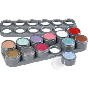 Grimas Palette de maquillage à l'eau - Assortiment de couleurs - 12 x 15 ml