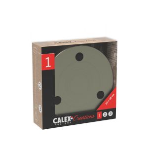 Calex 940042 Creations Plaque de plafond, 10 cm, 3 points de connexion, pour assembler la lampe, Bronze Mat, 3 Verbindungspunkt