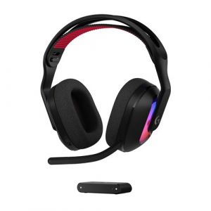 Logitech G Astro A20 X LIGHTSPEED gaming sans fil pour PS5, Xbox, Switch, PC avec PLAYSYNC AUDIO deux systemes, Bluetooth, LIGHTSYNC RVB, et micro a tige 48 kHz - Noir
