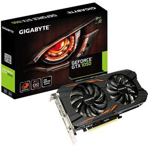 GigaByte GV-N1050WF2OC-2GD - Carte graphique GeForce GTX 1050 Windforce OC 2 Go