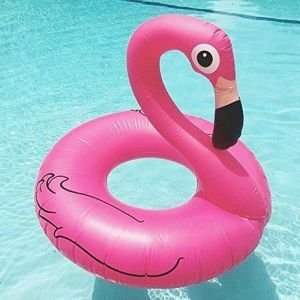 Image de Phonillico Bouée Flamant Rose Gonflable Jeu Aquatique ]